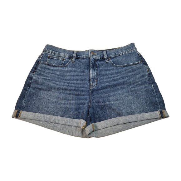 J.CREW Pants - J Crew Stretch Shorts Womens Size 32 Blue Jean Cuffed (56)